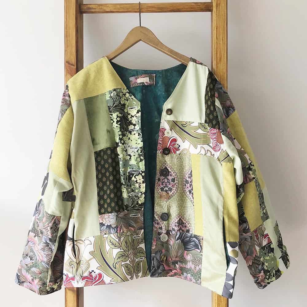 example of upcycled clothes made by Lucy, Saffron Skies