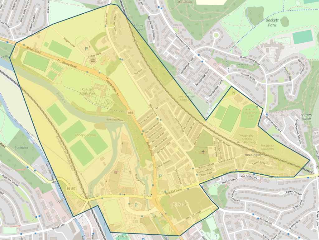 general area for Kirkstall Art Trail