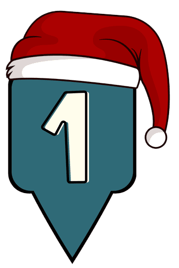 advent map marker number 1