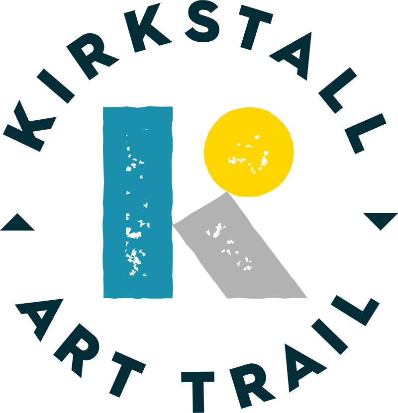 the new 2026 logo, the words Kirkstall Art Trail circled around a stylised letter K