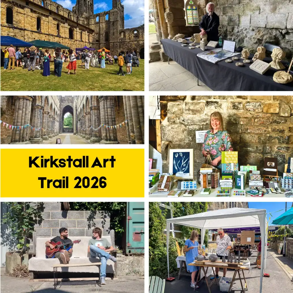 Collage of photos from Kirkstall Art Trail 2026